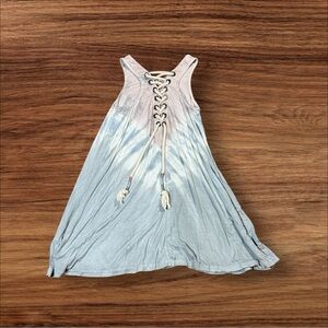 Vintage Havana Tunic Top With Braided Front‎ Tie Dye Womens Size Large